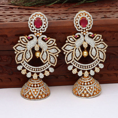 Zirconia Chandbutta Earrings