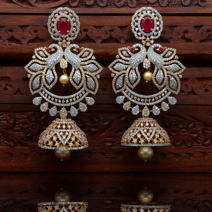 Zirconia Chandbutta Earrings