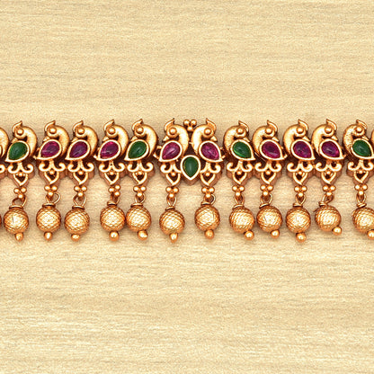 Antique Peacock Design Motifs Chain Vaddanam