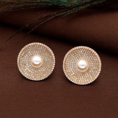 Zirconia Stud Earrings