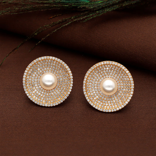 Zirconia Stud Earrings
