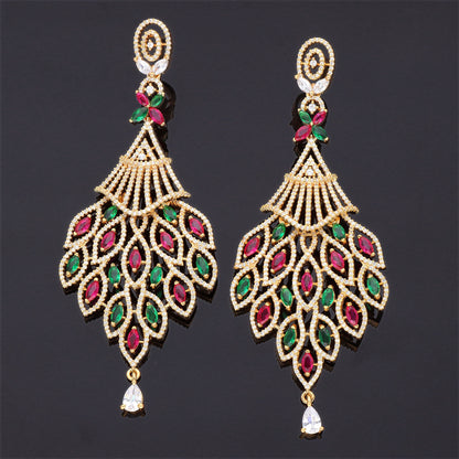 Zirconia Dangler Earrings