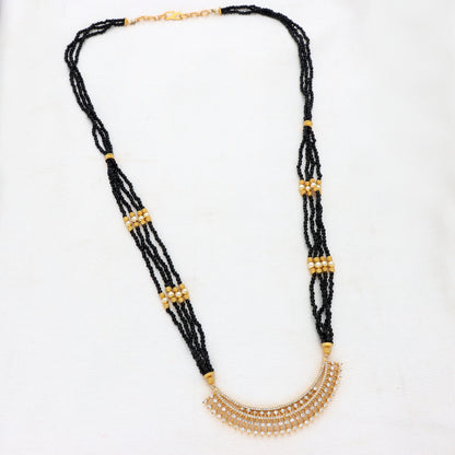 Zirconia Black Bead Mangalsutra