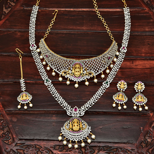 Lakshmi Devi Zirconia Mini-Bridal Set