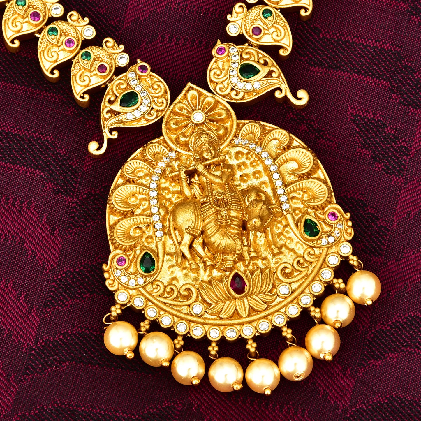 Designer Sree Krishna Zirconia Long Haar