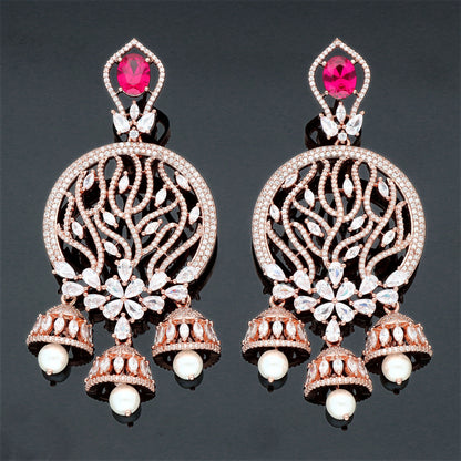 Zirconia Chandbutta Earrings