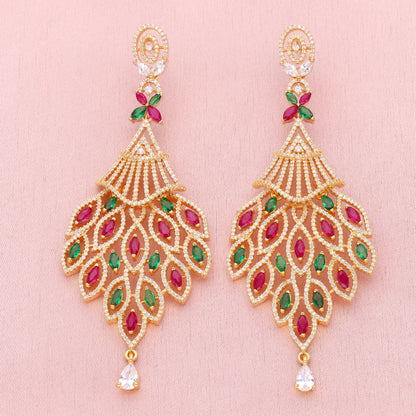 Zirconia Dangler Earrings