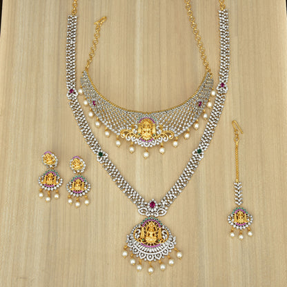 Lakshmi Devi Zirconia Mini-Bridal Set