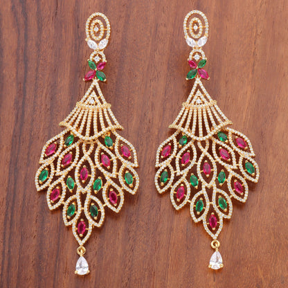 Zirconia Dangler Earrings