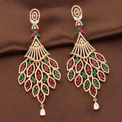 Zirconia Dangler Earrings