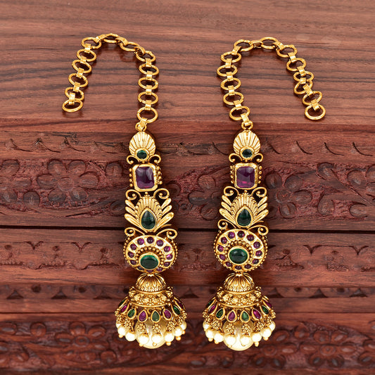 Antique Zirconia  Jhumka Earrings
