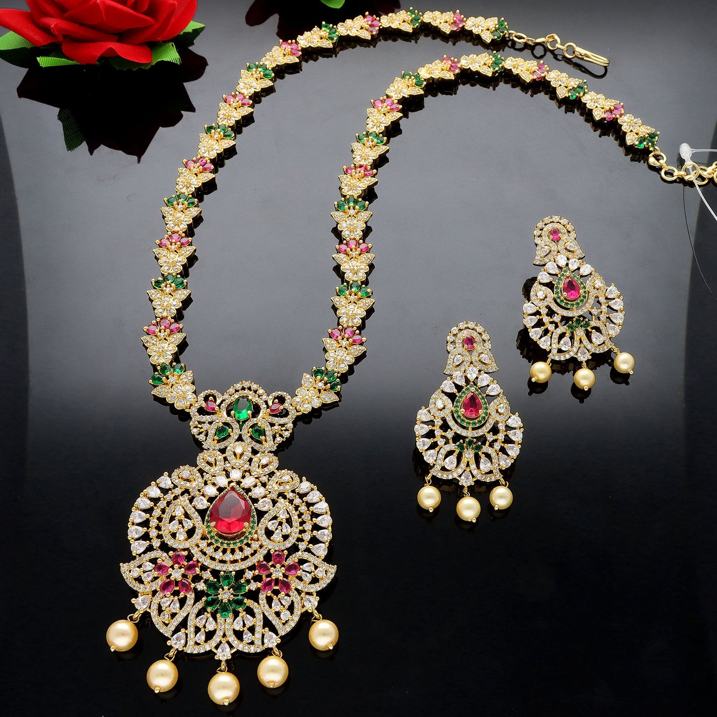 Designer Gold Zirconia Long Haar