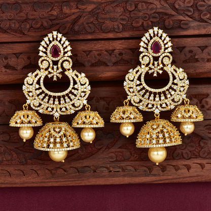 Zirconia Chandbutta Earrings