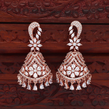 Zirconia Jhumka Earrings