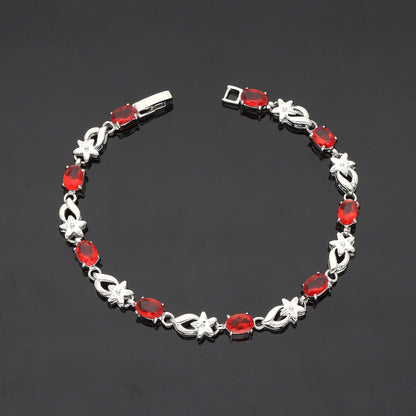 Designer Rhodhium Chain Bracelet 100946
