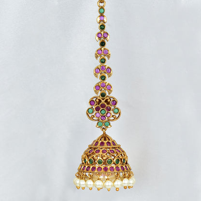 Antique Zirconia  Jhumka Earrings