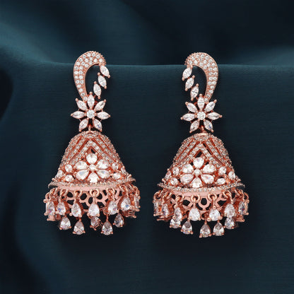 Zirconia Jhumka Earrings