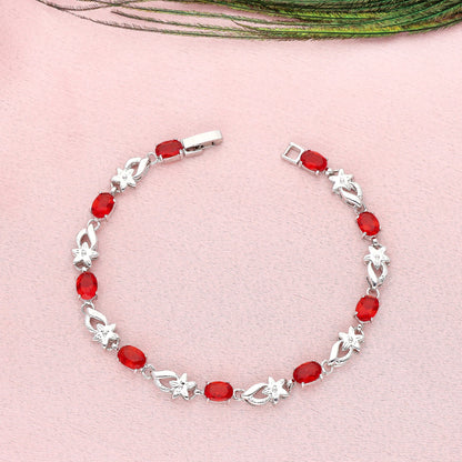 Designer Rhodhium Chain Bracelet 100946