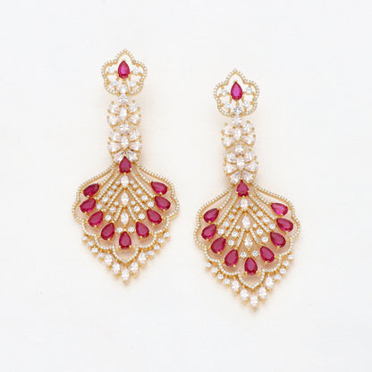 Zirconia Dangler Earrings