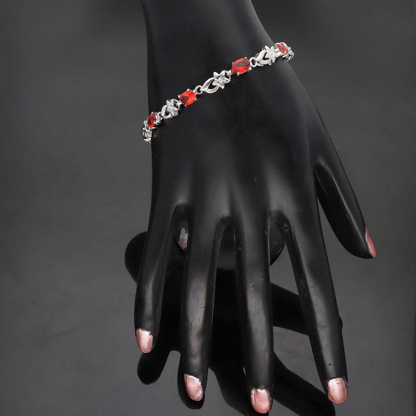 Designer Rhodhium Chain Bracelet 100946
