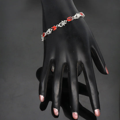 Designer Rhodhium Chain Bracelet 100946