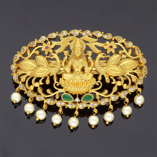 Zirconia Lakshmi Devi Hair Clip
