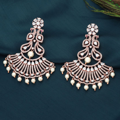Zirconia Dangler Earrings
