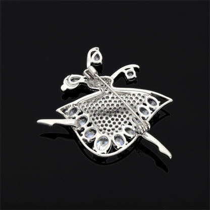 Zirconia Saree Pin