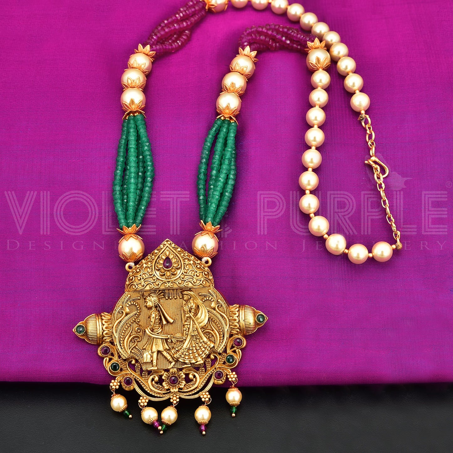 Designer Bridal Beads Chain Pendant