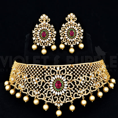 Zirconia Choker Set