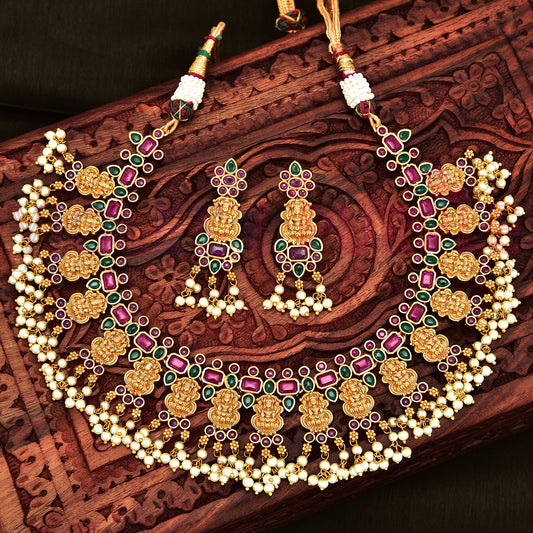 Designer Guttapusalu Necklace Set 97708