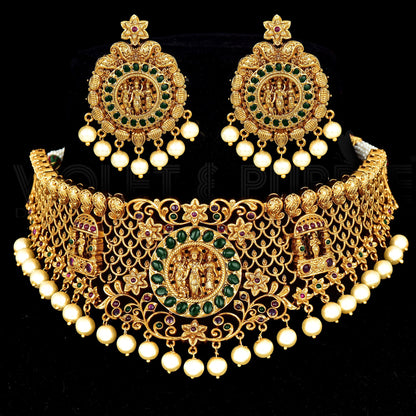 Designer Ramparivar Antique Choker Set 99080
